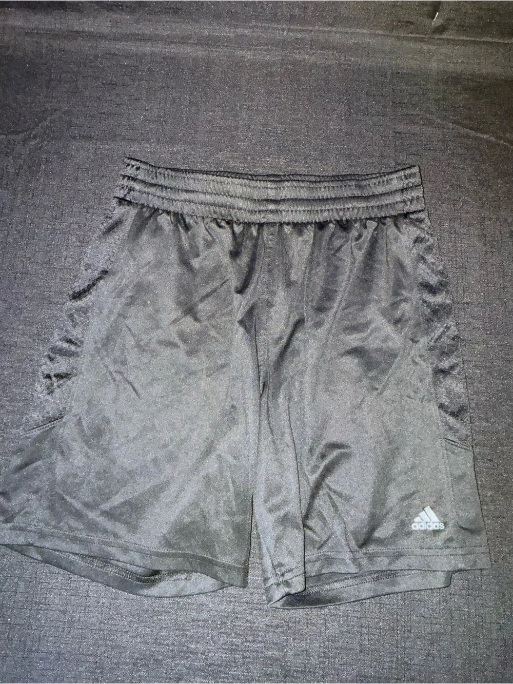 adidas Black Youth Athletic Shorts